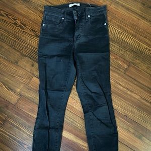 Madewell High Rise Skinny Jeans, size 26, black